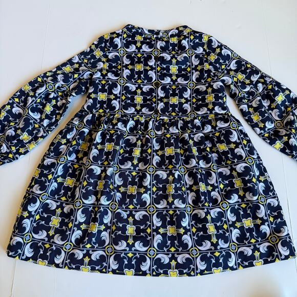 Janie and Jack Medallion Scarf Print Dress Girls 3 - Picture 11 of 12